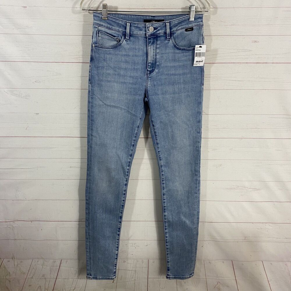 Mavi Womens Alissa High Rise Super Skinny Jeans Size 27 Blue Stretch Pocket New